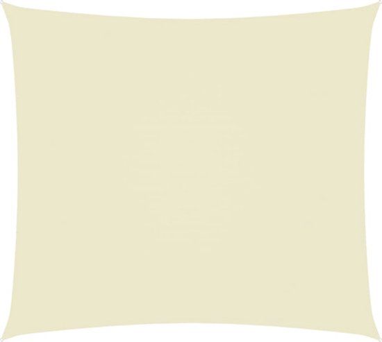 vidaXL Zonnescherm rechthoekig 3,5x4,5 m Oxford stof crèmekleurig
