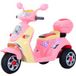 Trottinette électrique enfant 3 ans 6V métal PP 108x51x75 cm rose blanc