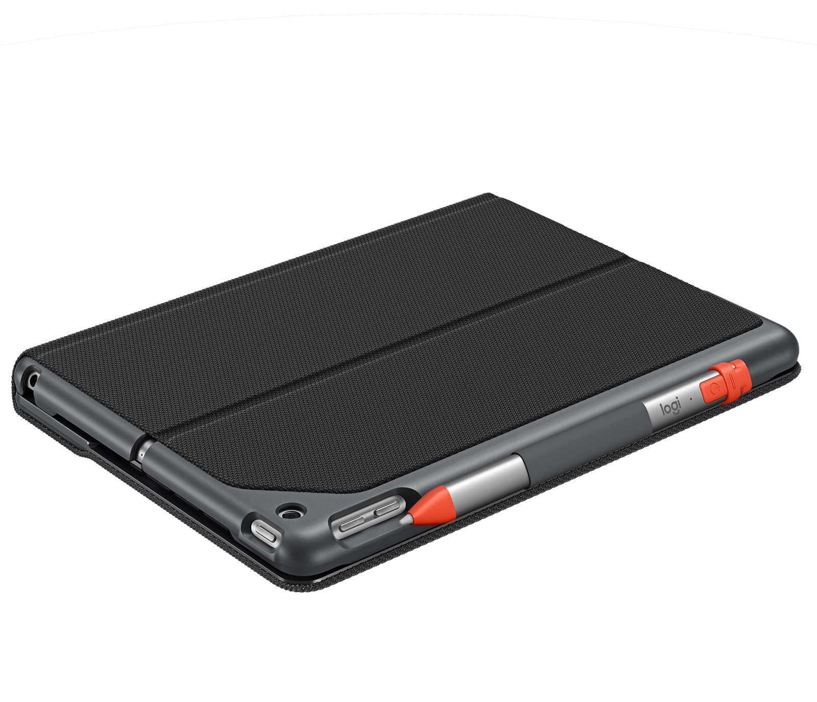 Logitech SLIM FOLIO Keyboard Case for iPad (5th/6th Gen) - QWERTY - Black
