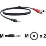 Kramer Electronics C-A35M/2RAM-50 audio kabel 15,2 m 3.5mm 2 x RCA Zwart