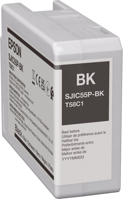 Epson SJIC55(BK) inktcartridge Zwart Origineel