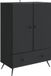 vidaXL Dressoir Zwart 66 x 34,5 x 95 cm Bewerkt hout