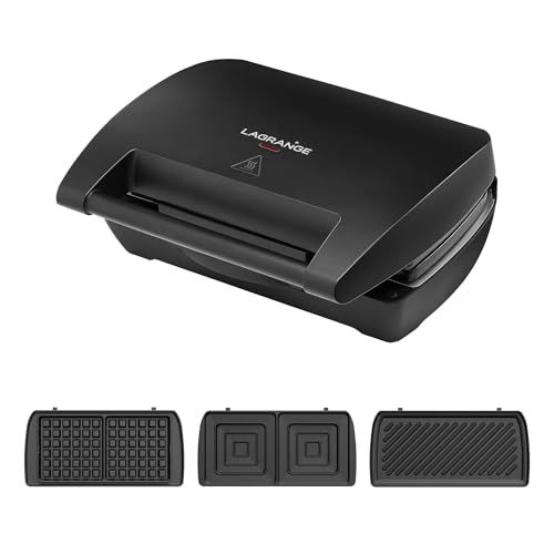 LAGRANGE - Wafelijzer Mini Maxi met set wafels en sandwichmaker en panini 900 W