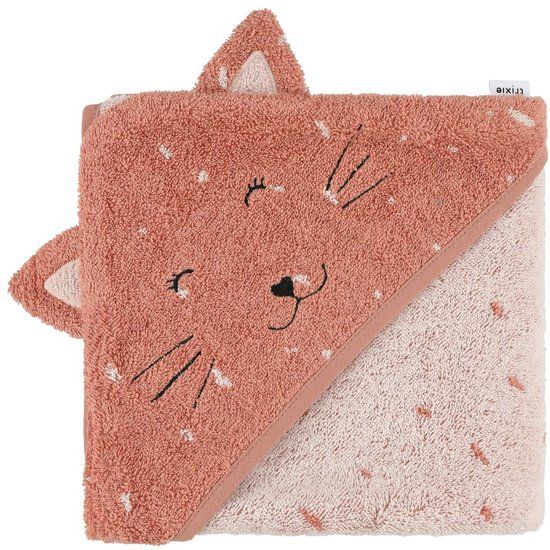 Trixie HOODED TOWEL 75X75CM - MRS. CAT | Cotton | Pink