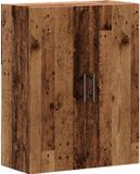 vidaXL Wandkast 69,5x34x90 cm oud houtkleurig