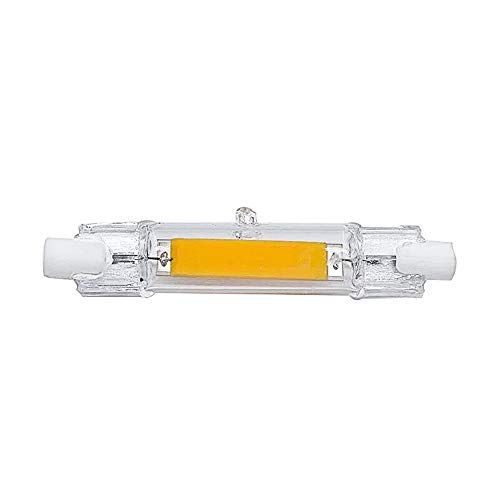 hntoolight Niet-dimbare r7s LED-lamp 78 mm glazen behuizing LED-lamp 5 W COB warm witte LED-lamp AC 220V 230V 240V energiebesparing halogeenlicht vervangen