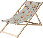 Ld Madison Houten strandstoel ca.120x55cm Florina orange