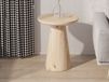 LUKOLI table basse ronde 45 cm chêne vieilli