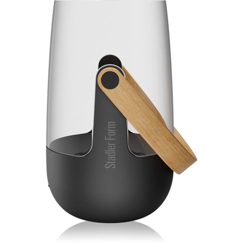 Stadler Form Sophie aroma diffuser & lantaarn, zwart met bamboe handvat