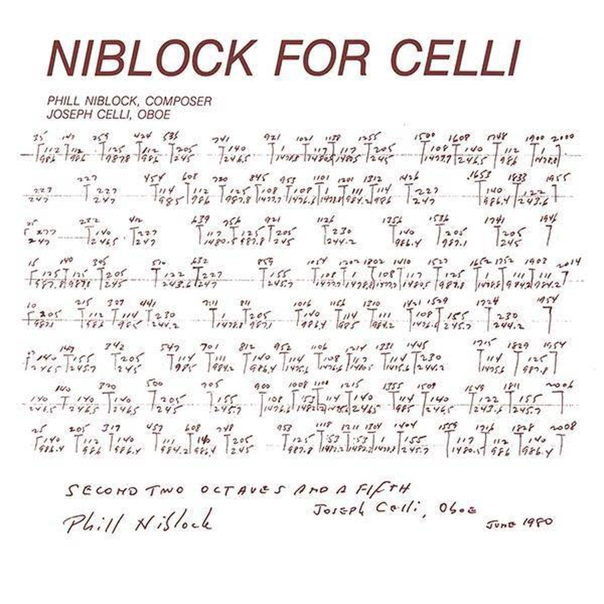 Konkurrent Niblock For Celli / Celli Plays Niblock