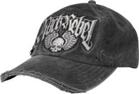 Rock Rebel by EMP Grijze honkbalpet met gebruikte look - Unisex - Standard