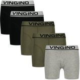 Vingino Boys Boxer 5pack Ondergoed & Nachtkleding Jongens - Grijs - Maat 134/140