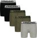 Vingino Boys Boxer 5pack Ondergoed & Nachtkleding Jongens - Grijs - Maat 134/140