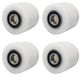 Solidchoice - Lot de 4 roulettes en nylon pour valises, avec une capacité de charge maximale de 3000 kg