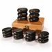 Master Massage Hot Stone hete massagestenen in decoratieve bamboe doos 18 stuks