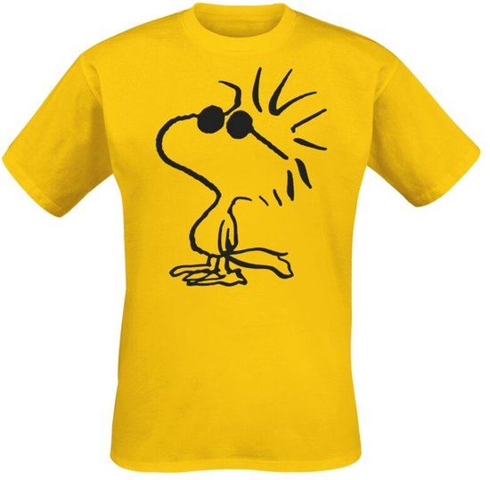 Peanuts Woodstock Heren T-shirt - geel - XL