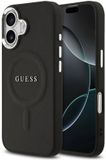 Guess PU Saffiano Backcover - Geschikt voor iPhone 17 - MagSafe Compatibel - Zwart