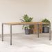 vidaXL Tuintafel met acaciahouten blad 190x90x75 cm poly rattan grijs