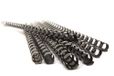 Pavo - Premium kunststof bindruggen A4 zwart, assorti maten 8, 10, 12, 14 mm, verpakking van 25 stuks, 21-rings ruggen, documentbindset met verschillende capaciteiten – 8001477