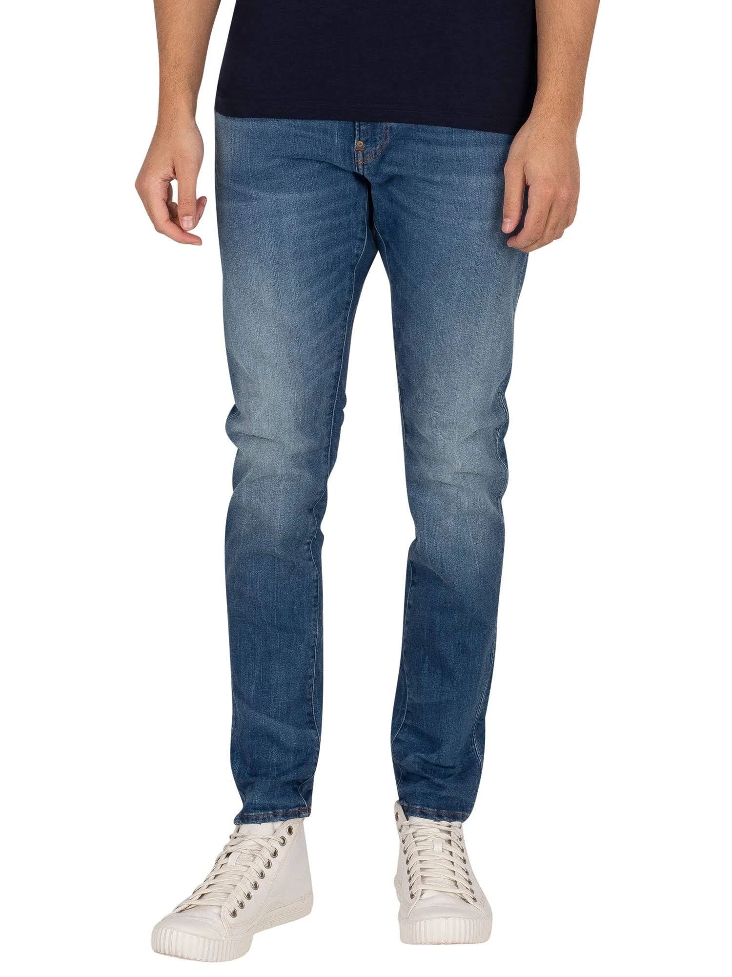 G-Star RAW Revend Skinny Fit Jeans - Medium Indigo Aged