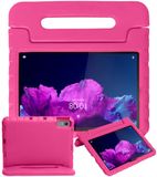 BTH Housse pour enfants pour Lenovo Tab P11 Plus - Résistant aux chocs avec poignée rose clair