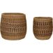 Hubsch Interior Ochre Panier de rangement (lot de 2)