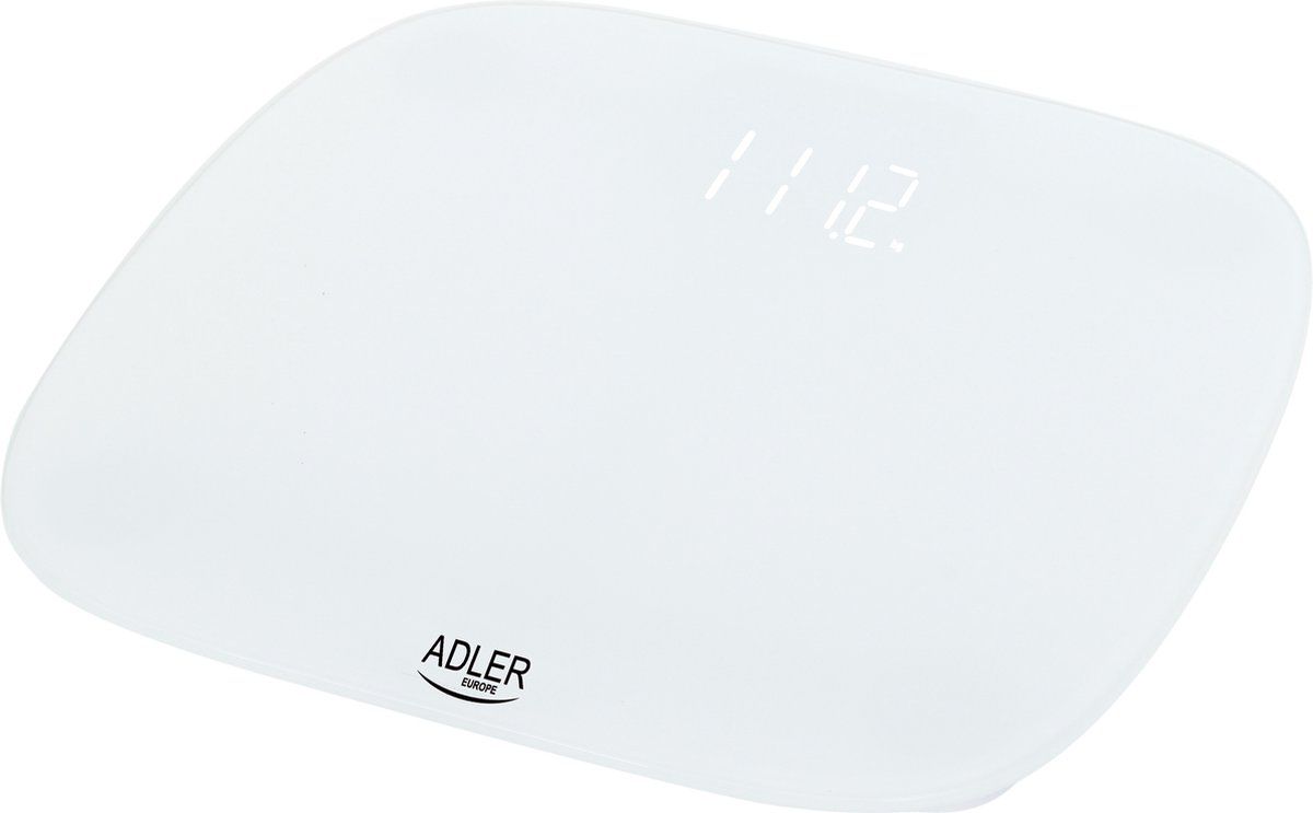 Adler Top Choice Personenweegschaal - met led display - wit - 180 kg