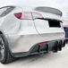 Achterbumperlamellen AUTO-STYLE Achterbumperbladen (diffuser) compatibel met Tesla Model Y 2019- (ABS glanzend zwart)