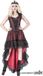 Sinister Gothic Gothic Dress Dames Midi-jurk - zwart/rood - M
