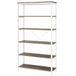 Ganbaru - Bibliothèque étagères 6 niveaux 80x30xH180 cm style industriel chêne