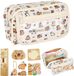 TRANKIELO® - Grande trousse à crayons avec motif Capybara