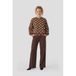 Anytime Polkadot Sweater Brown