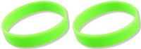 Merkloos Siliconen armbandjes - 10x - stretch - neon groen - polsbandjes - volwassenen