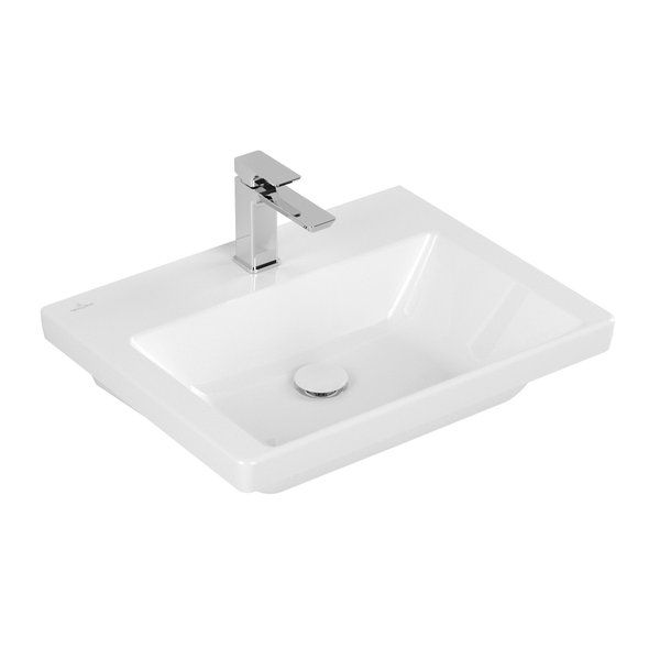 Villeroy & Boch Subway 3.0 meubelwastafel 60x47cm - Wit Alpin glans - 4A706101