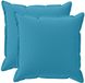 vidaXL - Kussensloop - 2 st - HOUTEN - Lichtblauw - 55 x 55 cm - Polyester