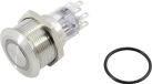 TRU COMPONENTS TC-GQ22-A-22E/W/12V/S203 Druktoets 250 V 5 A 2x uit/(aan) Moment Wit IP65