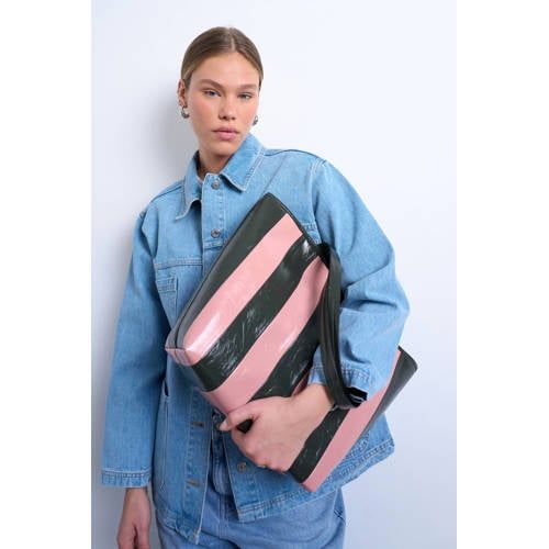 TOPSHOP shopper TSSTEVIE roze/zwart
