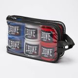 Leone1947 Boksbandages Multipack, Pack x 3-AB705P Unisex – Volwassenen, Rood/Wit/Blauw, 350 cm
