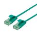 ROLINE RM UTP DataCenter Patchkabel Cat.6A (Klasse EA), extra dun, groen, 0,3 m