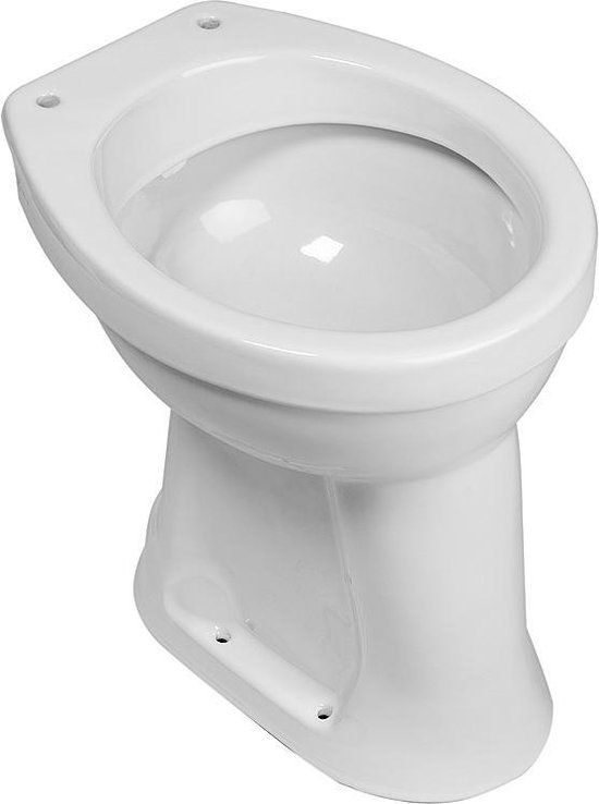 Wiesbaden Staande Verhoogde Toiletpot + 6 cm AO - Wit | 36.3580