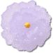 Jibbitz Charm Perle Fleur Violette
