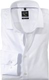 OLYMP No. Six super slim fit overhemd - wit diamant twill - Strijkvriendelijk - Boordmaat: 42