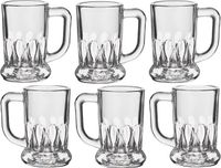 Alessandro Shotglaasjes Montpellier - 6x stuks - met oor - glas - 40 ml