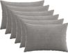 vidaXL Kussensloop Lichtgrijs 50 x 80 cm (6 stuks)