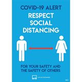 AVERY COVID-19 Social Distancing A4 Label 297x210mm, 2 per pak