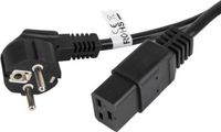 Lanberg Stroomkabel Cee 7/7 16A 1,8M Iec 320 C19 Voor Server Vde Zwart