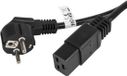 Lanberg Stroomkabel Cee 7/7 16A 1,8M Iec 320 C19 Voor Server Vde Zwart