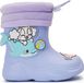 Missi Bottes en caoutchouc pour enfants Mousse Garçons Filles Chaussures de jardin chauffantes Violet Taille 28