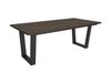 Table à manger effet chêne bois foncé 194x90x74cm
