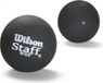 Wilson STAFF SQUASH 3 BALL BLU DOT Squash Zwart